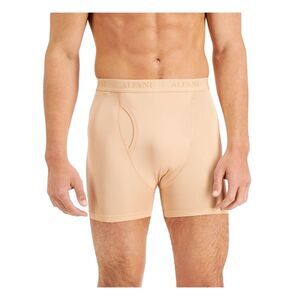 ALFANI Intimates Beige Mesh Quick-Dry Boxer Brief Underwear S